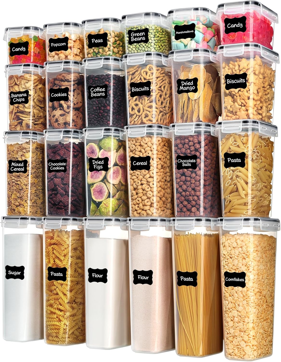 Vtopmart Airtight Food Storage Containers, 24-Piece Set