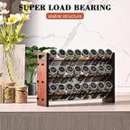3-Tier Wooden Spice Rack Organizer