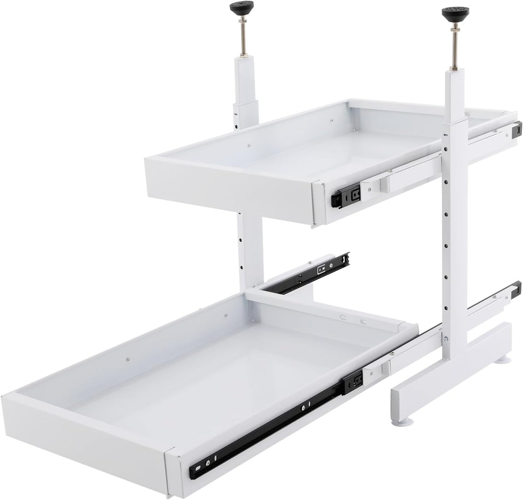 Expandable 2-Tier Pull Out Cabinet Organizer