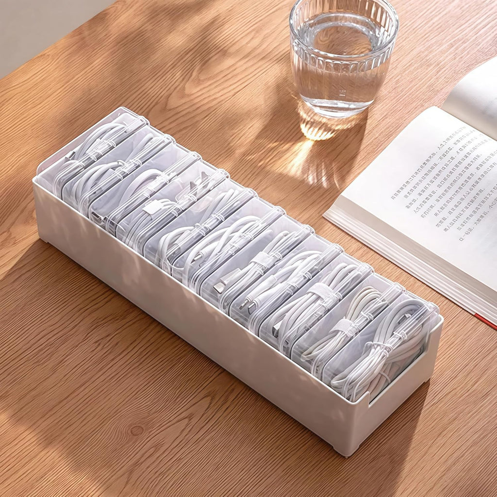11-Compartment Cable Organizer Box