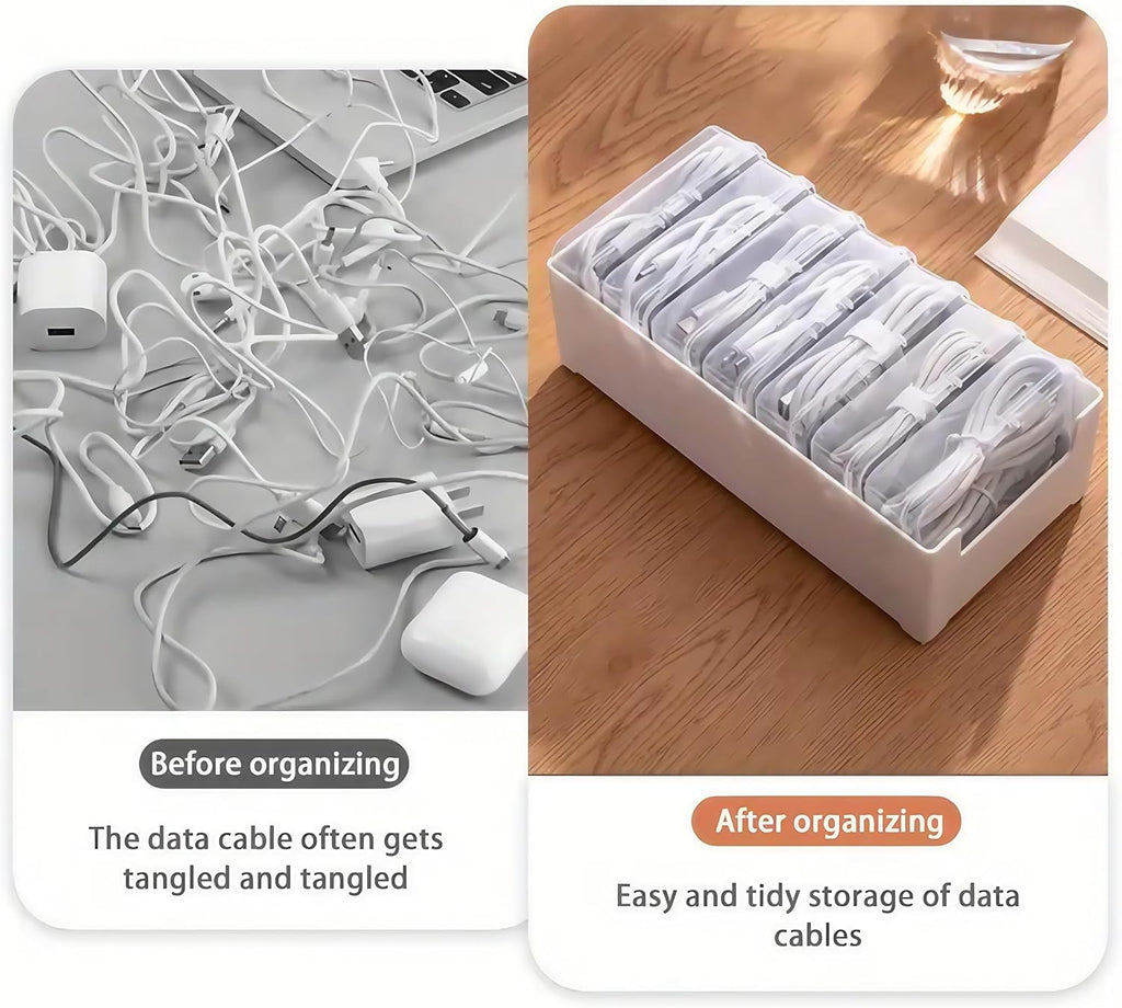 11-Compartment Cable Organizer Box