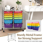 12-Drawer Rolling Storage Cart