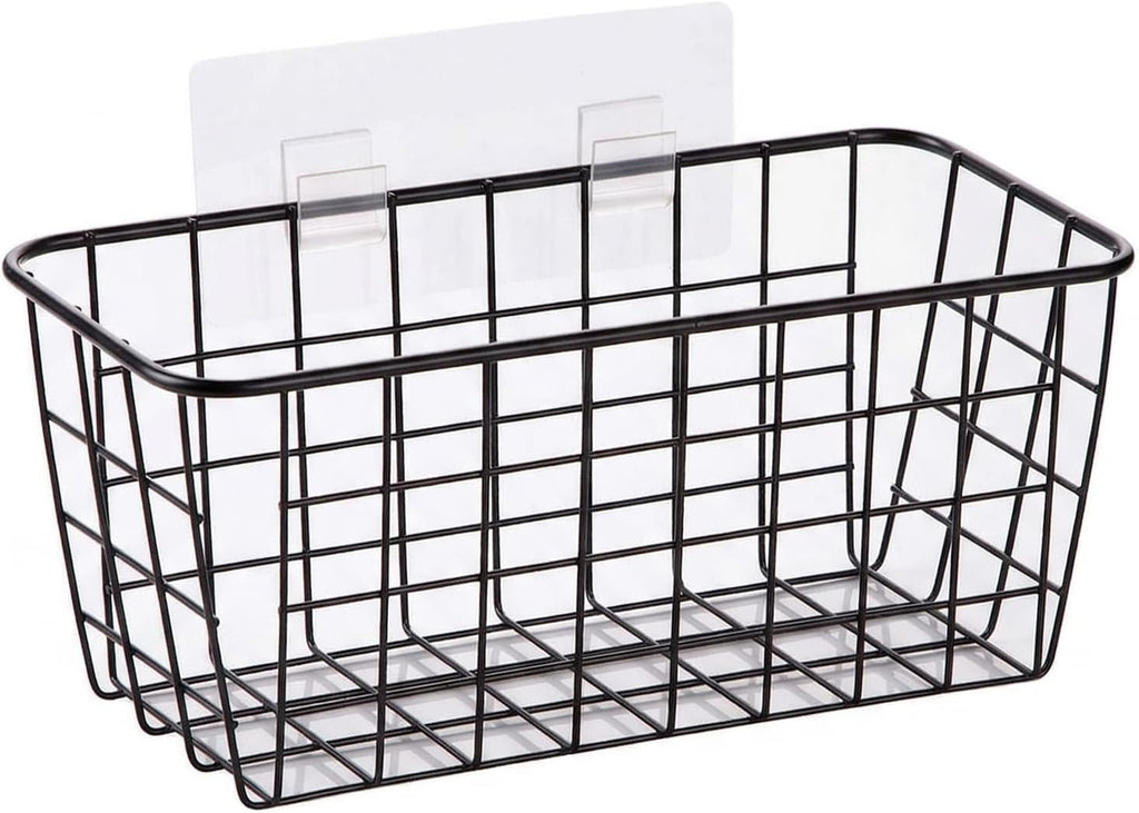 2-Piece Adhesive Hanging Wall Baskets