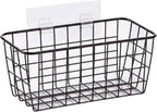 2-Piece Adhesive Hanging Wall Baskets