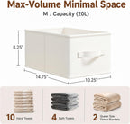 3-Pack Foldable Closet Storage Bins
