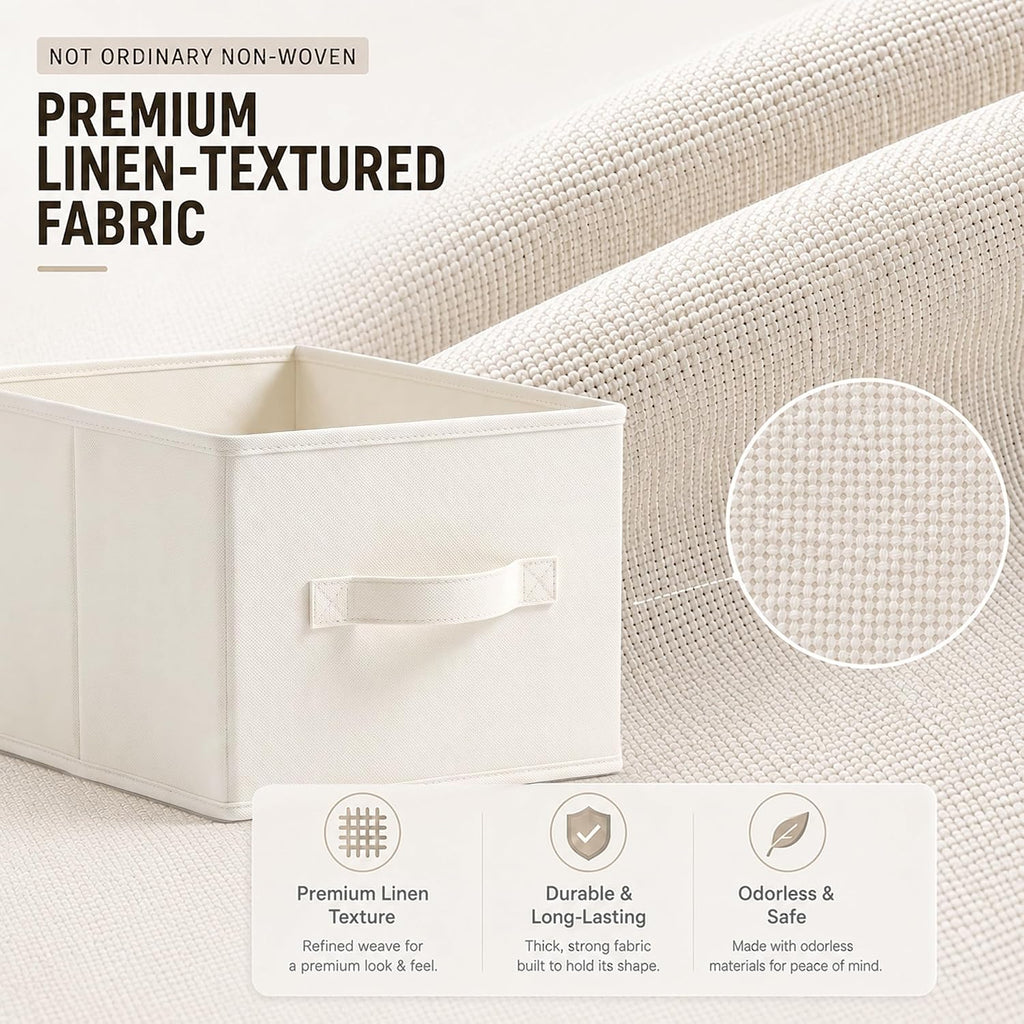 3-Pack Foldable Closet Storage Bins