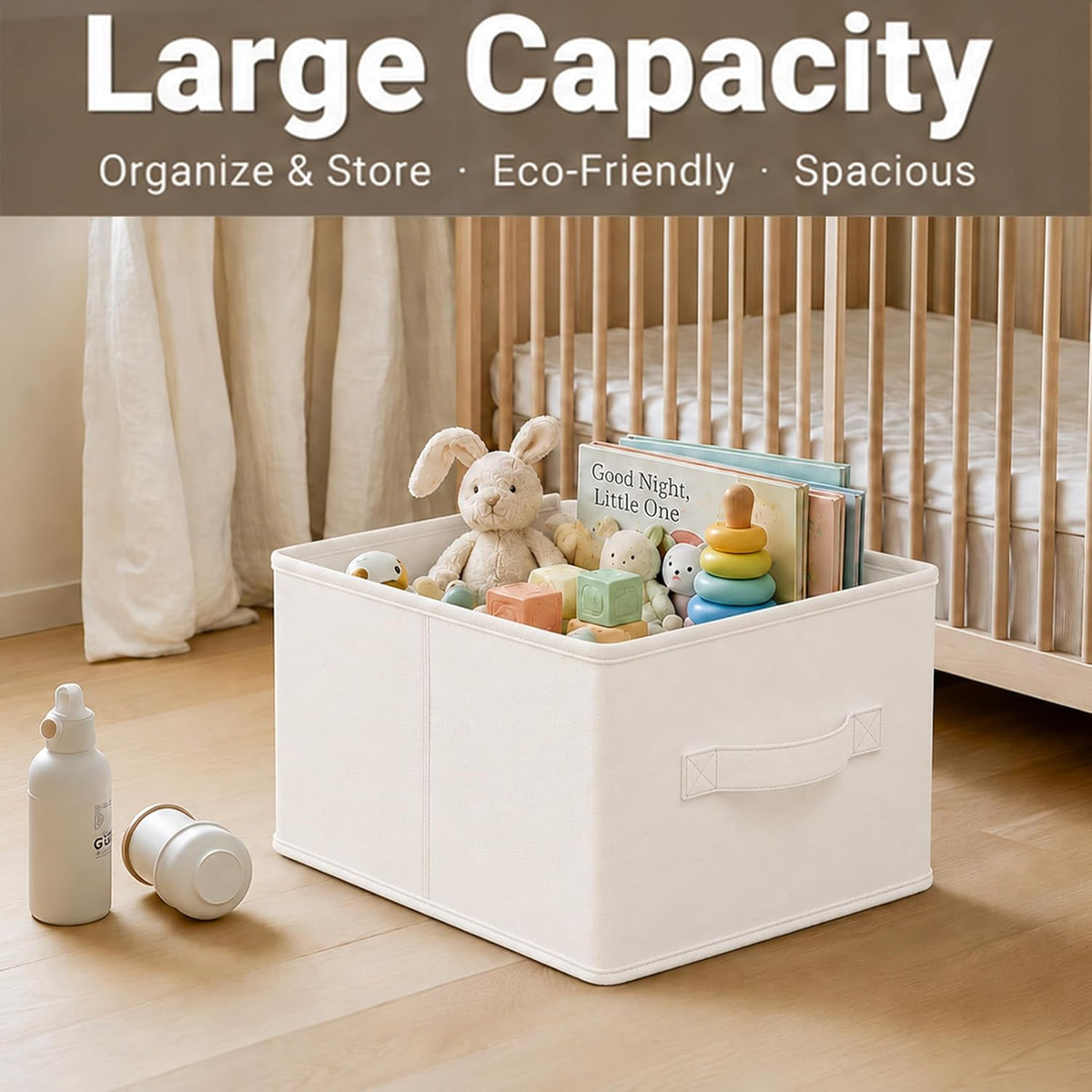3-Pack Foldable Closet Storage Bins