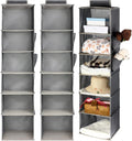 3-Pack 6-Shelf Hanging Closet Organizers