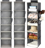 3-Pack 6-Shelf Hanging Closet Organizers