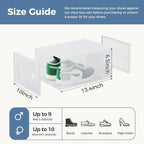 DUMOS Stackable Shoe Storage Boxes, 12-Pack