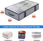 Onlyeasy Foldable Underbed Storage Bags, 2-Pack