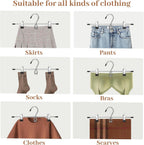 Space-Saving Pants & Skirt Hangers, 8-Pack