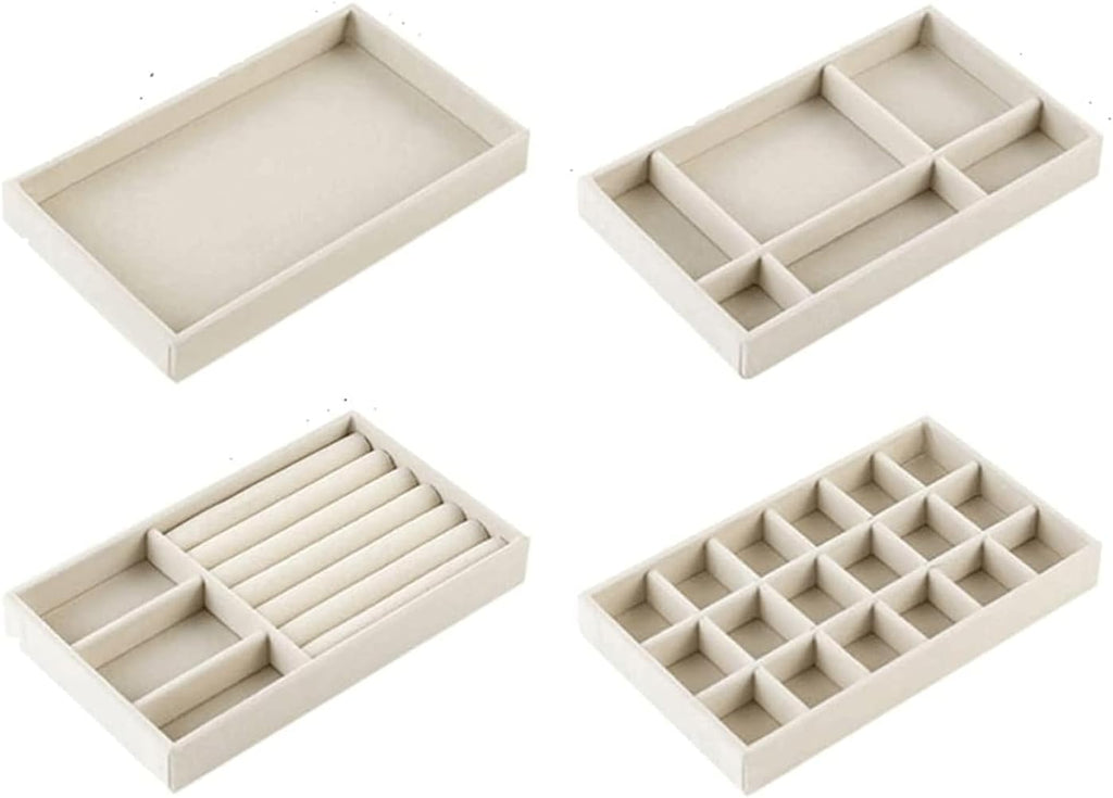 Beige Drawer Jewelry Organizer