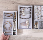Beige Drawer Jewelry Organizer