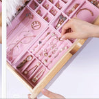 Beige Drawer Jewelry Organizer