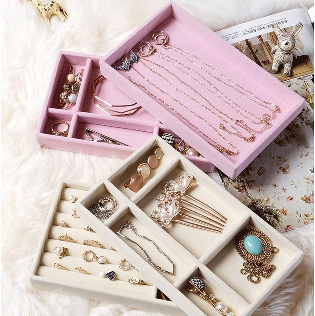 Beige Drawer Jewelry Organizer