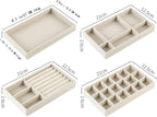 Beige Drawer Jewelry Organizer